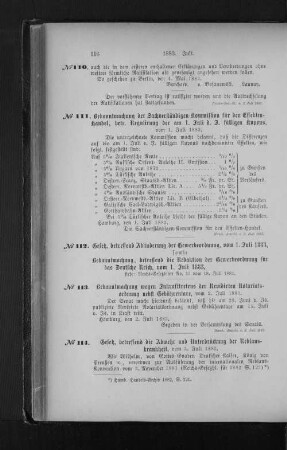 Nr. 112 Gesetz, betreffend Abänderung der Gewerbeordnung, vom 1.Juli 1883