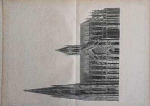 Aufriss der Seiten-Facade der Domkirche zu Köln