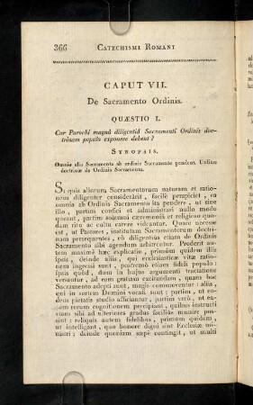 366-389, Caput VII. De Sacramento Ordinis.