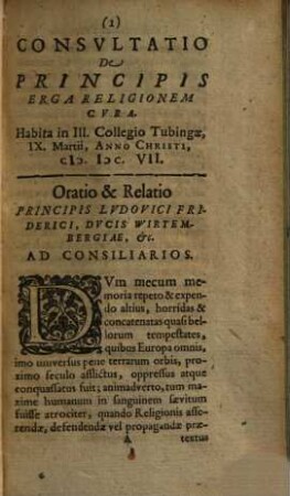 Mantissa consultationum et orationum