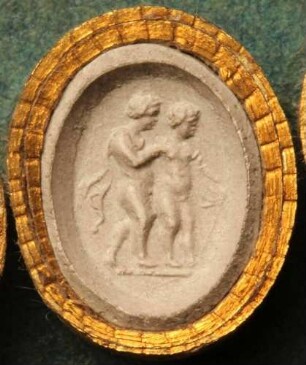 Cupido und Psyche gehen miteinander (Daktyliothek, Supplement)