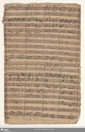Partitur [Schreiber: Opitz, J. S.]