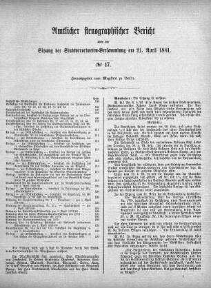 No. 17, 21. April 1881