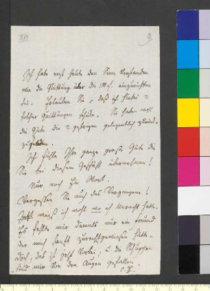 Brief von Herder, Karoline an Goethe, Johann Wolfgang von
