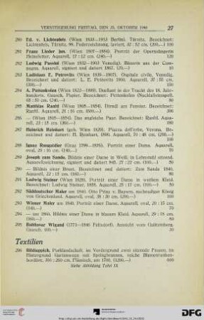 Textilien (Nr. 296-311)