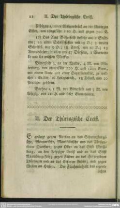 II. Der Thüringische Creiß
