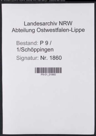 Sterberegister Standesamt Schöppingen