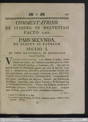 Pars Secunda, De Reditu In Patriam