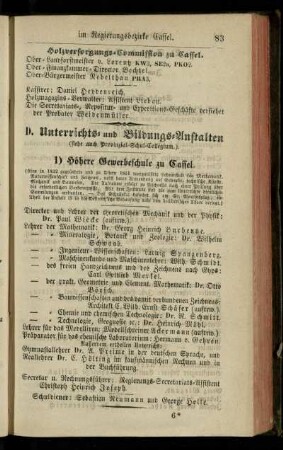Unterrichts- und Bildungs-Anstalten