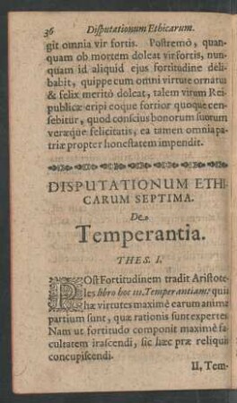 Disputationum Ethicarum Septima.