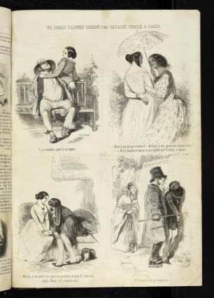 Un roman parisien dessiné par Gavarni (Diable à Paris)
