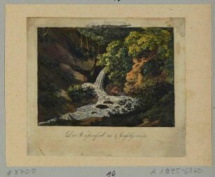 Der Amselfall im Amselgrund zwischen Rathewalde und Rathen in der Sächsischen Schweiz