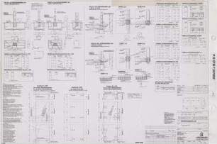 Pultdachhalle Kantholz PK 7,50 STB / 90 (Bewehrungsplan Fundament / Plan 1/2)