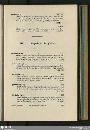 551. - Physique du globe