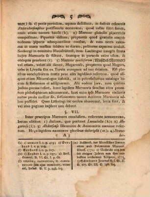 De marmore prolusio hist. mineralog.