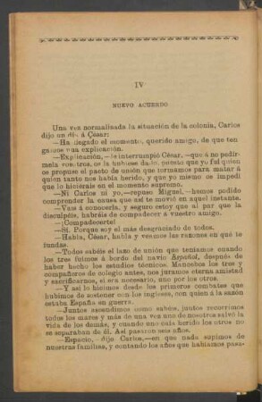 IV - Nuevo acuerdo