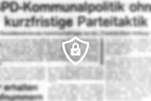 SPD-Kommunalpolitik [Name maskiert] Parteitaktik