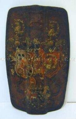 Reiterpavese mit dem Wappen der Nürnberger Patrizierfamilie Imhoff