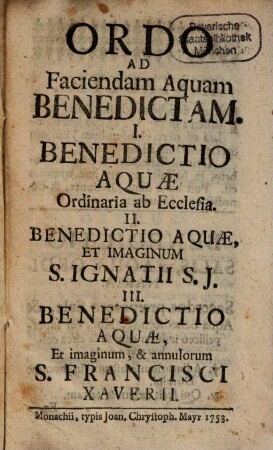Ordo benedicendi aquam