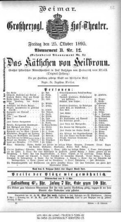 Das Käthchen von Heilbronn
