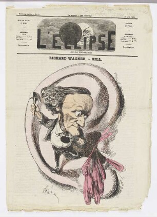 Richard Wagner, aus: "L’eclipse", Paris 1869