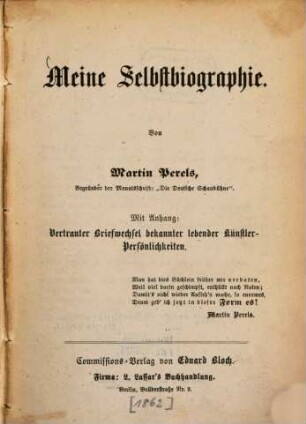 Meine Selbstbiographie