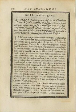 Des Cheminèes en general