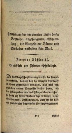 Beyträge zur Pflanzen-Anatomie, Pflanzen-Physiologie und einer neuen Charakteristik der Bäume und Sträucher, 3