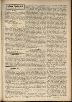 Zweite Ausgabe vom Mittwoch, den 24. September 1913.