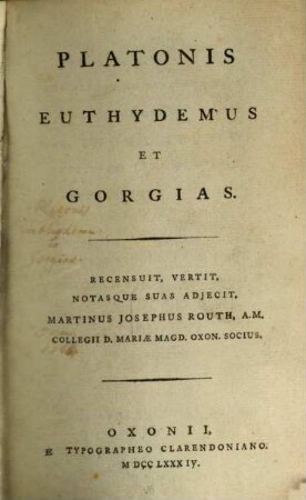 Euthydemus et Gorgias