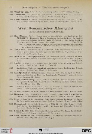 Westallemannisches Münzgebiet (Nr. 2849-2968)