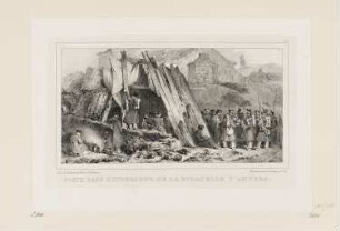 Poste dans l’interieur de la citadelle d’Anvers, Blatt 10 der Folge "Erinnerungen an die Armee im Norden"