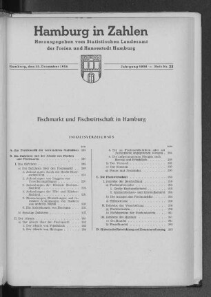 Fischmarkt und Fischwirtschaft in Hamburg