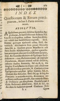 167-175, Absolutio. - Irregularitas.