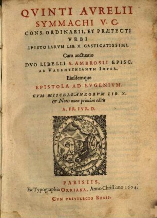 Epistolarum libri decem