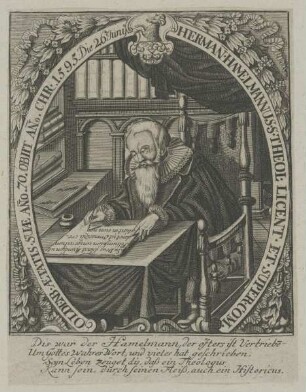 Bildnis des Herman Hamelmannus