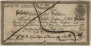 10 Taler - Fälschung
