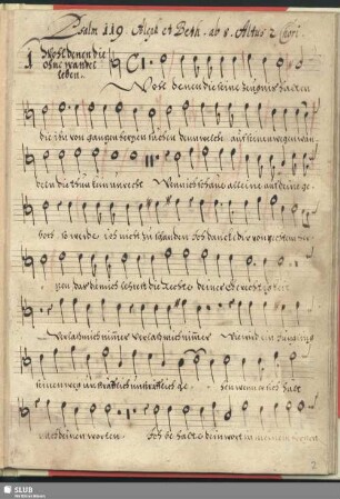 Wohl denen die ohne Wandel leben; SWV 482-492