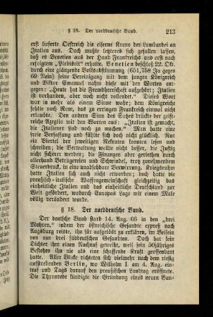 213-221, § 18. Der norddeutsche Bund