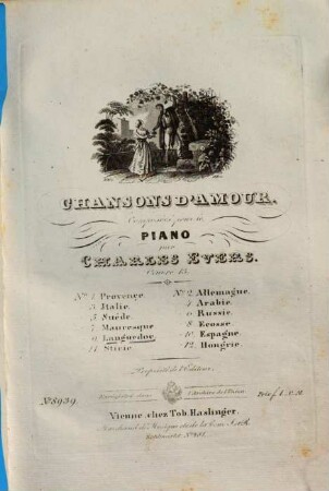 Chansons d'amour : pour le piano ; oeuvre 13, 9. Languedoc