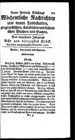 Acht und vierzigstes Stück