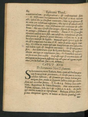Caput XIX. De Sacramentis Novi Testamenti.