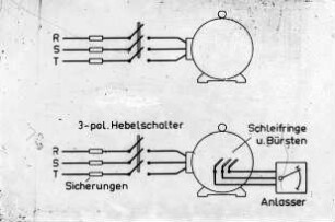 Schemazeichnung: Antriebs- und Anbausystem, Elektrische Antriebe, Elektromotor