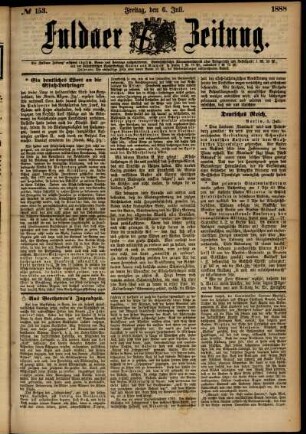 Ausgabe vom Freitag, den 06. Juli 1888.