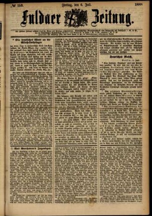 Ausgabe vom Freitag, den 06. Juli 1888.