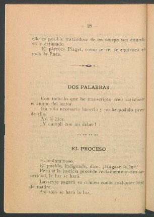 Dos palabras
