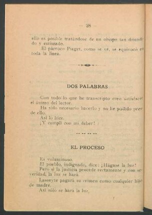 Dos palabras