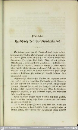 Practisches Handbuch der Buchdruckerkunst