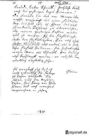 26: Brief von Maria Tugendreich geb. Fromme Gleim an Klamer Schmidt