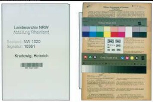 Entnazifizierung Heinrich Krudewig , geb. 11.09.1892 (Priester)